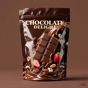 OEM Holographic Food Grade Packaging <b>Bags</b> Stand Up <b>Ziplock</b> Pouch with Embossed Logo & Aluminum Foil Barrier Layer - Product Image 6