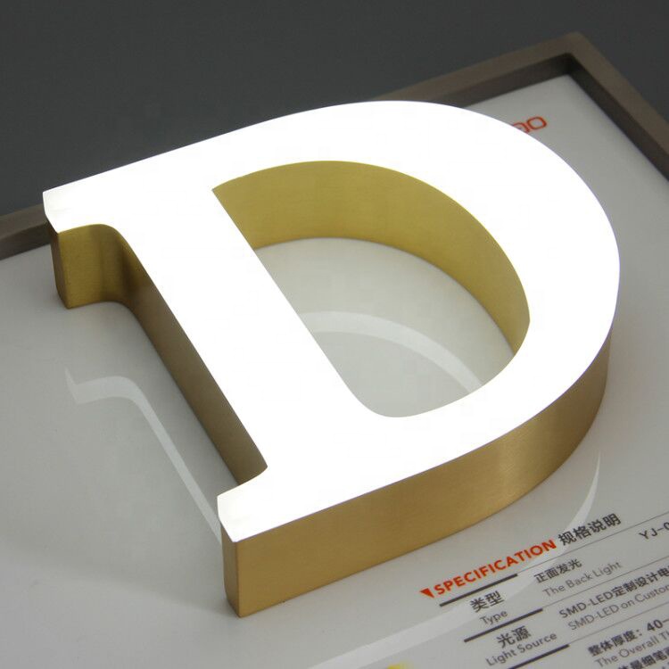 3D chrome letters & numbers Outdoor Store Signs Acrylic Led luminous letters Signage