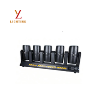 Projecteur Beam à Tête Mobile Double à 5 Têtes 10*60W RGBW avec Bande LED Dorée DMX RDM 800W