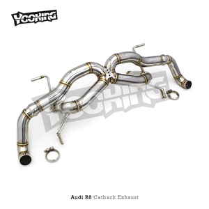 Auto Racing Sport Car Straight X 76 mm tuyau d'échappement pour <span class=keywords><strong>Audi</strong></span> <span class=keywords><strong>R8</strong></span> V10 5.2L 2008-2016 <span class=keywords><strong>3</strong></span> pouces tuyau d'échappement silencieux en acier inoxydable - Product Image 2