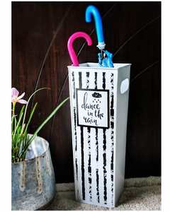 Handmade Galvanized Metal Bucket Highly Durable <b>Umbrella</b> Storage Holder for Outdoor Office Metal Handicraft <b>Umbrella</b> <b>Stands</b> - Product Image 2