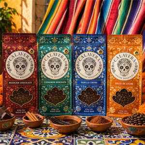 Bolsa con Cierre Hermético <span class=keywords><strong>de</strong></span> Nuevo Diseño, Bolsa para Café Mexicano Marigold Window Matte Navy <span class=keywords><strong>Gold</strong></span> para la Marca Heritage OEM 250g 454g 1kg - Product Image 1