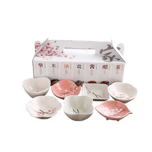 Tazones Cuadrados de Cerámica <span class=keywords><strong>Estilo</strong></span> Japonés Ecológicos para <span class=keywords><strong>Sushi</strong></span>, Platos para Salsas y Guarniciones - Product Image 1