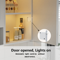 Interrupteur mural sans fil auto-alimenté 10A haute puissance à commande cinétique pour bandes LED sous armoire – Aucune pile requise