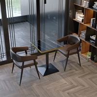 Chaises de restaurant en cuir, sièges de banquette modernes, meubles de café, de restaurant, de café, table et chaise, ensemble de canapé de bar