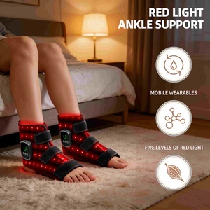 Thérapie par lumière rouge pour la cheville, infrarouge 660/850nm, masseur chauffant pour les pieds, compresse chaude, dispositif de soutien pour l'articulation de la cheville - Product Image 6