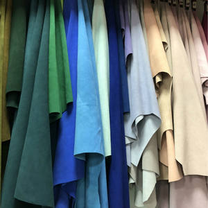 Belle <span class=keywords><strong>pas</strong></span> <span class=keywords><strong>cher</strong></span> coloré vache fendue daim cuir polyvalent cuir Stock pour chaussures vêtements bottes ceintures meubles canapés artisanat - Product Image 4