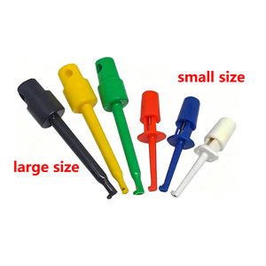 Mini Single Test <b>Hook</b> <b>Clip</b> Test Probe for Electronic Testing IC Grabber Small Size Round Crocodile <b>Clip</b> <b>Hook</b> Test <b>Clip</b> - Product Image 1