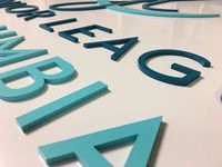 Enseigne de réception de bureau en métal découpé au laser en acrylique, signalétique de bâtiment, logo de salon de beauté, enseigne murale, lettres de logo personnalisées