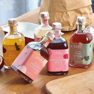 Botella de cristal vacía personalizada, cuadrada, 100ml, 250ml, 300ml, 375ml, para vino, champán, licor, bebidas - Product Image 4