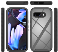 Coque de téléphone 3 en 1 en PC, TPU et acrylique transparent pour Google Pixel 10A, 10 Pro XL/Pixel 10/10 Pro, protection intégrale 360°