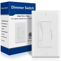 Keygma US Standard Gradateur LED à 3 voies avec connexion de fil traditionnelle Charge maximale de 300W pour lumières LED