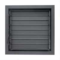 Grille d'aération en alliage d'aluminium à lamelles carrées, réglable manuellement, étanche, pour usage extérieur et sous-sol, grille d'aération HVAC