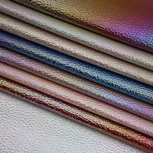 Deri üreticisi tedarikçisi toptan güven Redefined Opulent glitter faux deri kumaş PU yapay sentetik deri