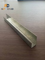 Canal J-Track de acero galvanizado para sistema de armazón de pared Materiales de construcción de metal con alta durabilidad para Australia