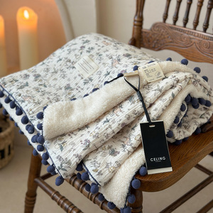 Manta coreana linda <span class=keywords><strong>de</strong></span> poliéster 100% <span class=keywords><strong>de</strong></span> forro polar coral para cama, mantas al por mayor para sofá y cama - Product Image 5