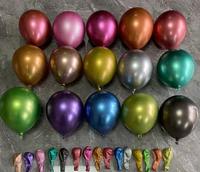 Ballons en latex chromé de qualité supérieure, 5, 10, 12 et 18 pouces, remplis à l'hélium, avec logo personnalisé imprimé, multicolores, vente en gros