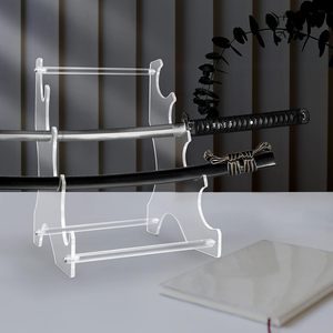 Soporte de exhibición de sable de luz acrílico de <span class=keywords><strong>4</strong></span> capas, Marco desmontable conveniente para estantes de exhibición, soporte de espada embalado en cartón - Product Image 1