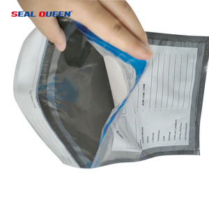 Con dấu queenseal Nữ Hoàng tùy chỉnh phía trước rõ ràng trở lại đục holt tan giả mạo túi tiền gửi rõ ràng ATM/CDM/<span class=keywords><strong>CRM</strong></span> ngân hàng an ninh tiền mặt túi - Product Image 5