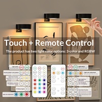 Lámpara de Pared LED con Batería, Montaje Magnético, Control Remoto, Función de Temporizador, Ambiente Festivo, Iluminación para Exhibición de Arte