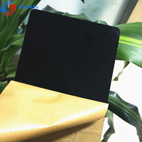 Plaque acrylique 1220x2440mm 2mm 6mm, plaque acrylique coulée noire pour signalétique