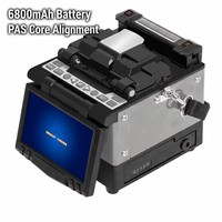 Empalmadora de Fibra Óptica Automática de 6 Motores, Empalme Rápido en 7s, Calentamiento en 18s, Alineación por Núcleo para Ingenieros de Telecomunicaciones FTTH FTTx
