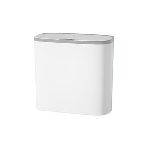 Smart Sensor Trash Can With Lid Inductive Opening For Bathroom Kitchen Toilet Minimalist Design Plastic Material - Product Image 5