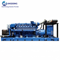 Groupe électrogène au gaz de biomasse conteneurisé de type 2000 kW, refroidi par eau, 2500 kVA, avec moteur Yuchai pour l'alimentation électrique des mines