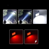 Lampe de travail COB multifonctionnelle ultra-lumineuse avec kit d'outils de réparation, batterie solaire rechargeable, lampe torche LED d'urgence pour l'extérieur