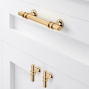 Modern European Style Iron Furniture Handle Luxury Black Gold Drawer Pulls for Wardrobe <b>Kitchen</b> Cabinet Anti-rust <b>Hardware</b> - Product Image 3