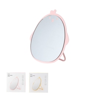 Miroir de maquillage rond réglable double face avec organisateur, Gmgaic, mignon, dessin animé, animal, haute apparence, couleur personnalisée exquise