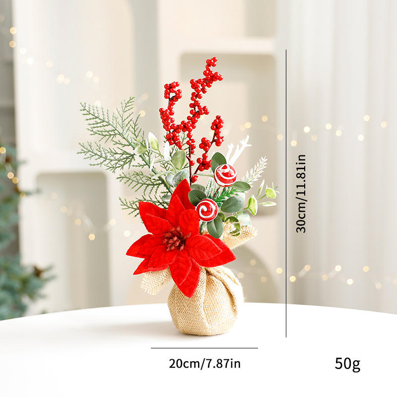 Red christmas flower