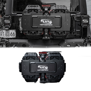 Fury 2018 + JL-Accesorios de aleación de aluminio para portón trasero, kit de soporte de placa de matrícula para Jeep wrangler - Product Image 1