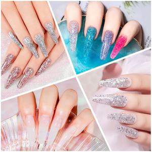 เจลทาเล็บโพลีกลิตเตอร์โพลียูวีแบบธรรมชาติติดทนนานสีอะคริลิคแบบกระพริบ - Product Image 6