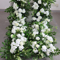 Composition florale artificielle en gros pour arche de mariage, élégante décoration de toile de fond pour événements nuptiaux, pour centres de table et décorations de table