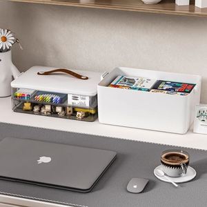 19.7 Quart Plastic <b>Storage</b> <b>Box</b> with Removable Tray Durable Craft Organizers Container for Organizing Bead,<b>Tool</b>,Art - Product Image 6