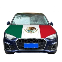 Drapeau mexicain pour capot de voiture, style fanion, imperméable, en polyester élastique, pour décoration extérieure, vente en gros