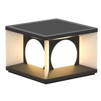 Lampu Pilar Luar Ruangan, Lampu Pagar Tahan Air Tenaga Surya untuk Halaman, Lampu Jalan Taman Gaya Eropa