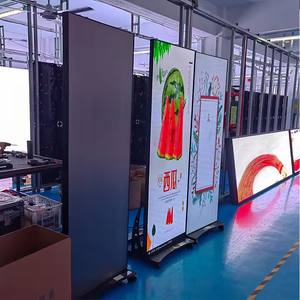 Trong nhà p2.5 xách tay <span class=keywords><strong>Floorstanding</strong></span> Máy nghe nhạc quảng cáo LED hiển thị áp phích đầy đủ màu sắc liền mạch nối LED màn hình gương - Product Image 6