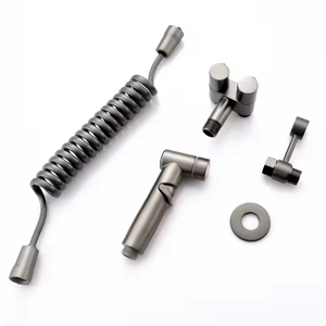 Ensemble de pulvérisateur de bidet moderne en acier inoxydable SUS304 gris anthracite, kit shattaf <span class=keywords><strong>pour</strong></span> toilettes, pistolet de pulvérisation haute pression <span class=keywords><strong>pour</strong></span> <span class=keywords><strong>WC</strong></span> - Product Image 5