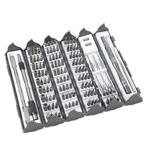 Precision <b>Screwdriver</b> <b>Set</b> 128 In 1 S2 Steel <b>Bits</b> Magnetic Household Repair Tools 1/4 In Socket Drive - Product Image 2