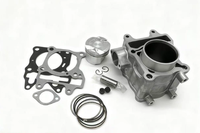 Kit Ring Gasket Piston Silinder Sepeda Motor 174cc Hon Da PCX150 ADV150 57.4mm Berlapis Keramik Berkinerja Tinggi