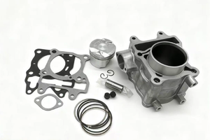 Kit de segments de piston de cylindre de moto haute performance avec revêtement céramique 57,4 mm Hon Da PCX150 ADV150 174cc - Product Image 5