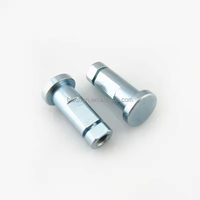 Goupille de positionnement à tête plate fendue en acier inoxydable 304 avec rainure pour couteau interne, axe de goupille en fer à rainure pour rivet