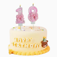 Bougie personnalisée avec logo RG, numéro, créative, pour anniversaire, célébration, 100 jours, couleur bonbon, pâtisserie, cadeaux promotionnels, style romantique