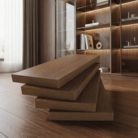 Tableros de MDF laminados con melamina de densidad media, resistentes a la humedad, con certificación CE, para armarios, estanterías y gabinetes de cocina de interior.