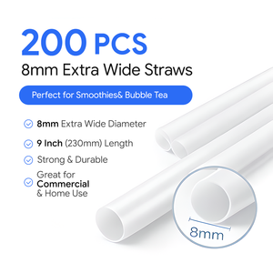 Pajitas Telescópicas Desechables de PP, Ecológicas, Reciclables, Flexibles, para Té de Burbujas, de Grado Alimenticio, Coloridas, de 230 mm, Marca XIEFA, al por Mayor - Product Image 3