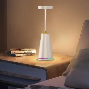 European Bedside Lamp Marble Villa Decoration Table Lamp Wireless Charging Base Marble Base Luxury Nightstand Modern Table Lamp