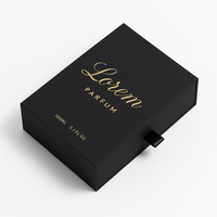 Boîte d'emballage de parfum haut de gamme avec estampage à chaud pour les marques de parfums masculins