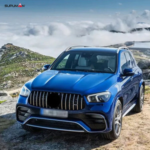Kit carrosserie complet SPM pour Mercedes Benz W167, style GLE63 <span class=keywords><strong>AMG</strong></span>, lifting 2020 2021 <span class=keywords><strong>2022</strong></span>, comprenant pare-chocs, diffuseur, jupes latérales et spoiler. - Product Image 3